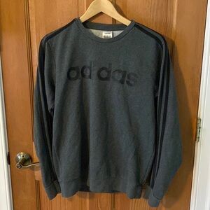 Adidas Teen Boy Man's Gray Sweatshirt Small preowned